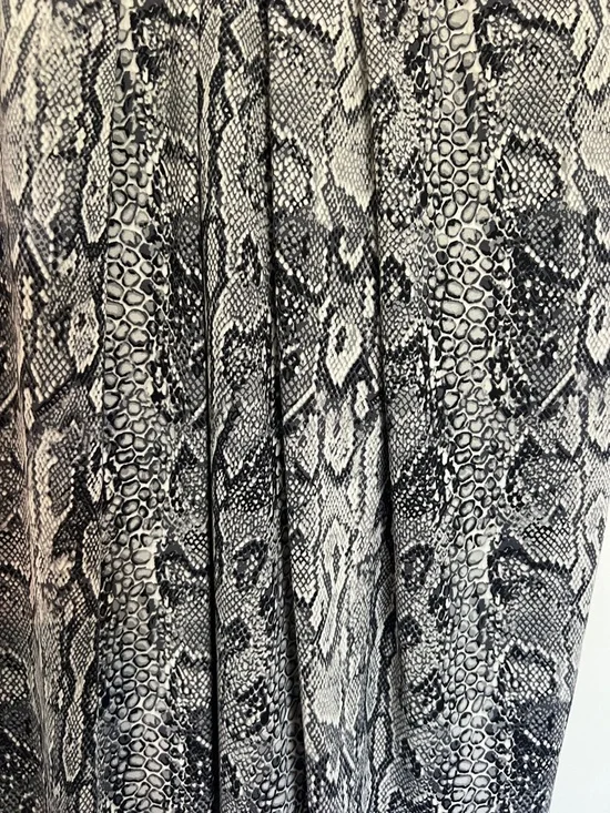 BCBGMaxAzria Black & White Snake Print knee length dress - Picture 2 of 4